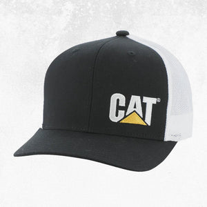 CAT Trademark Trucker Hat Black 1