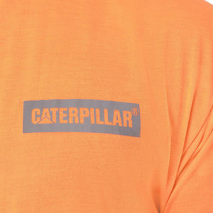 CAT Triton Block Short Sleeve Tee Hi Vis Orange 4