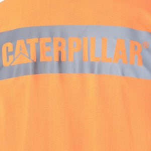 CAT Triton Block Short Sleeve Tee Hi Vis Orange 5