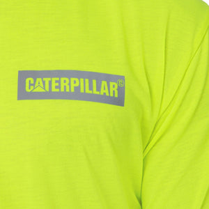 CAT Triton Block Short Sleeve Tee Hi Vis Yellow 4