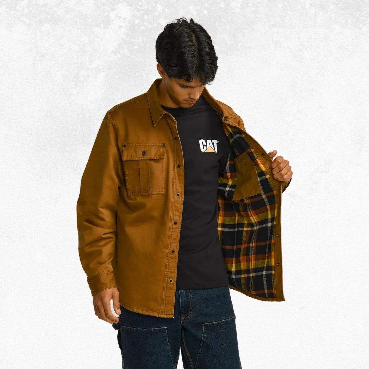 CAT Waxed Chore Jacket Bronze 5