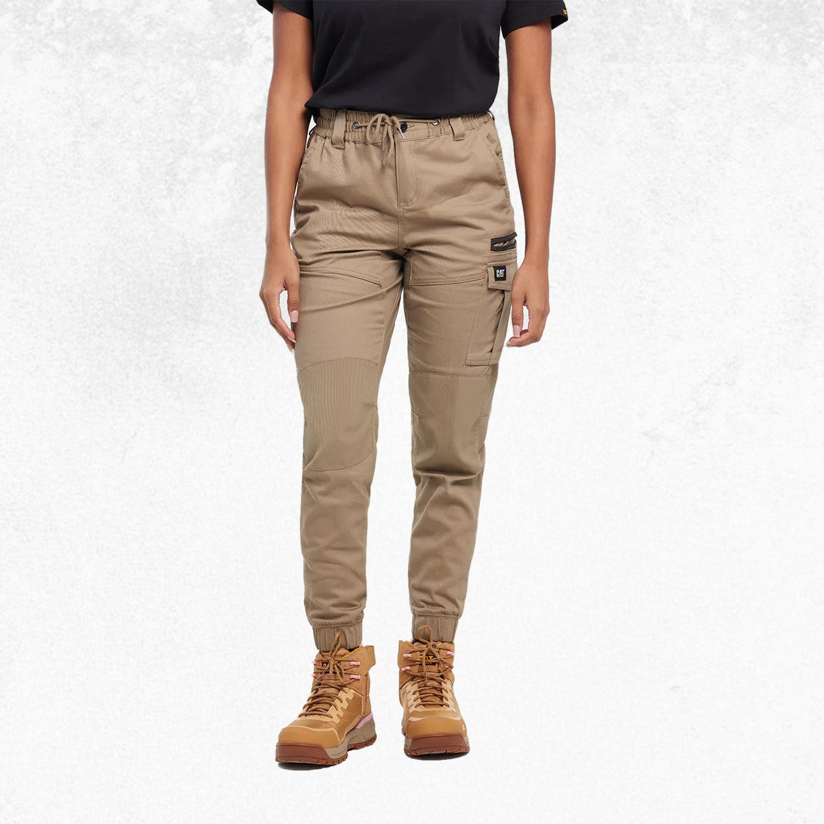 CAT Women's Cuffed Dynamic Pant Khaki 1