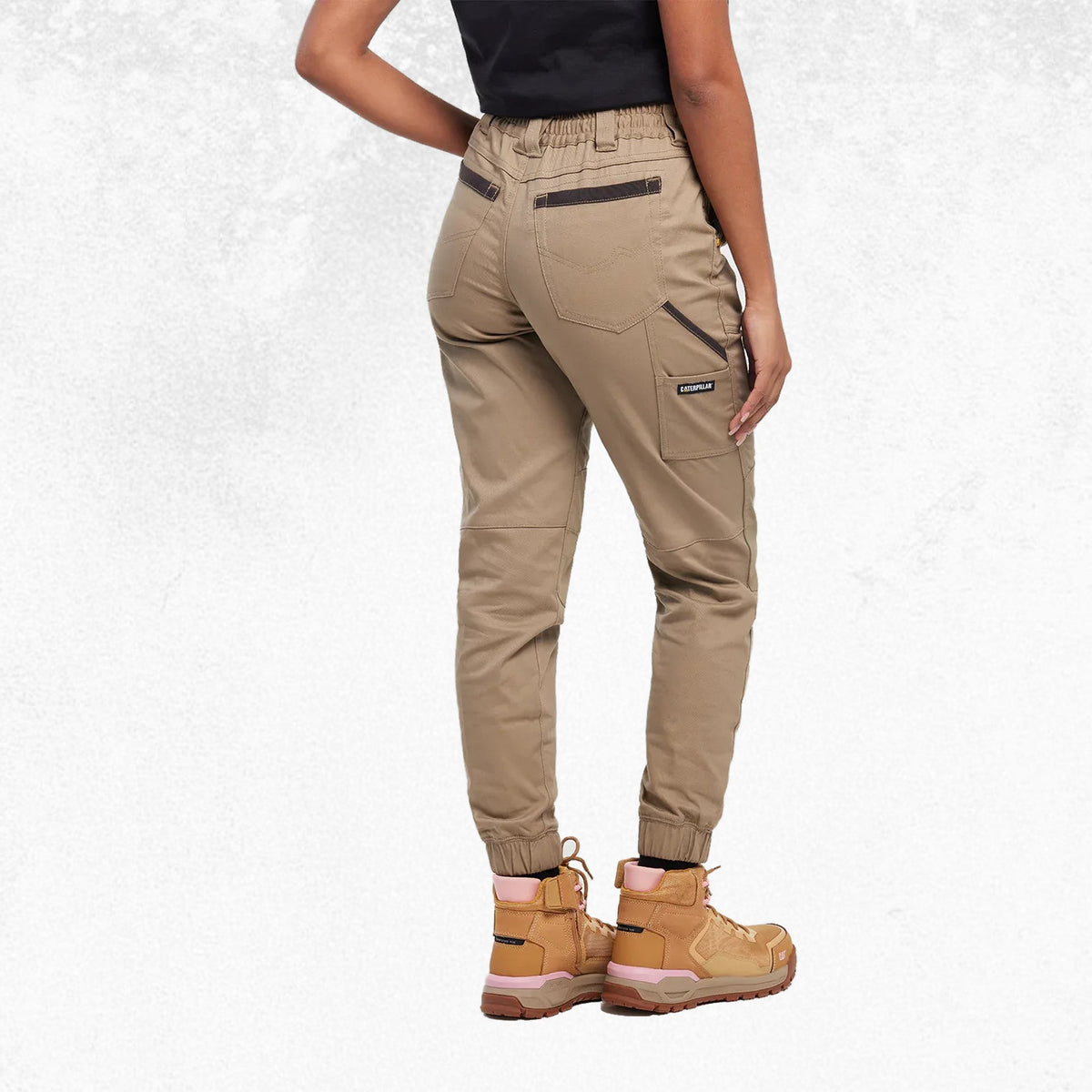 CAT Women's Cuffed Dynamic Pant Khaki 3