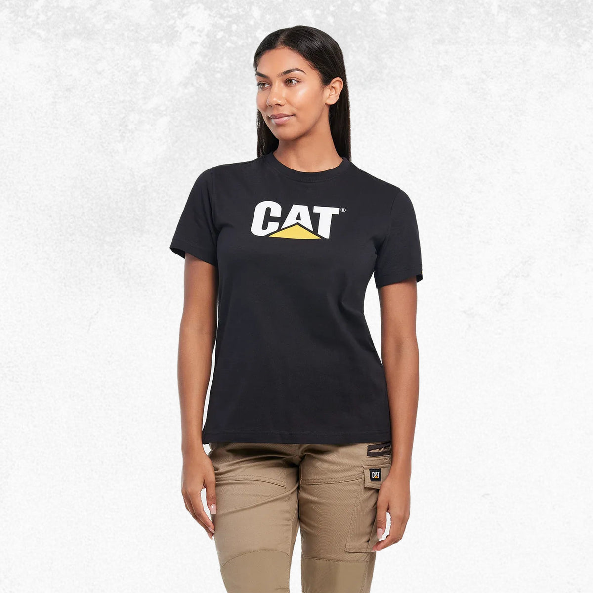 CAT Women's TM Logo Tee Black 1