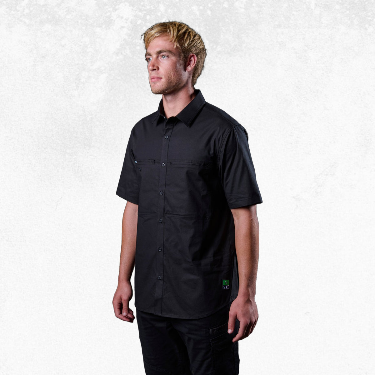 FXD SSH-3 Vented Tech Short Sleeve Shirt Black 2