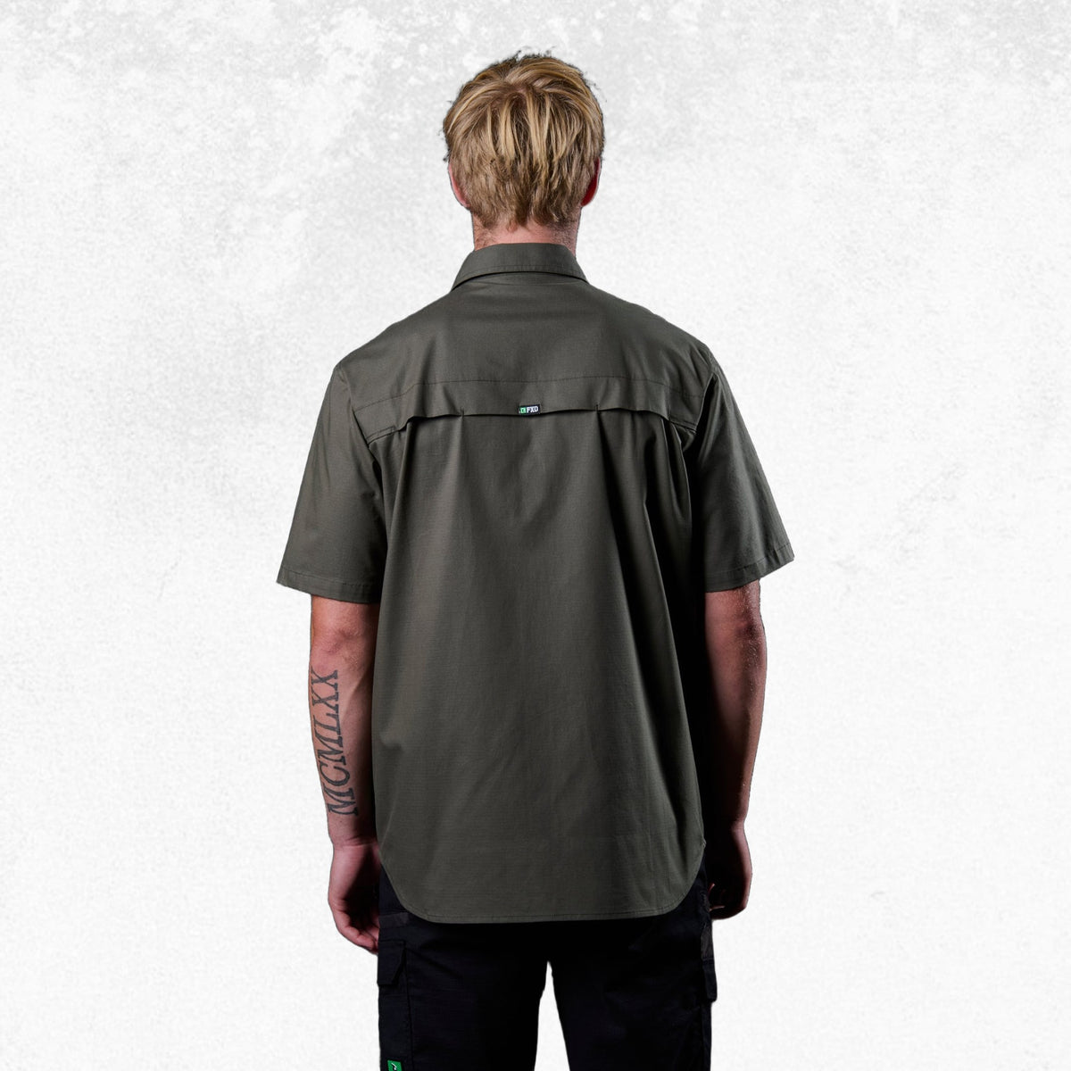 FXD SSH-3 Vented Tech Short Sleeve Shirt Green 3
