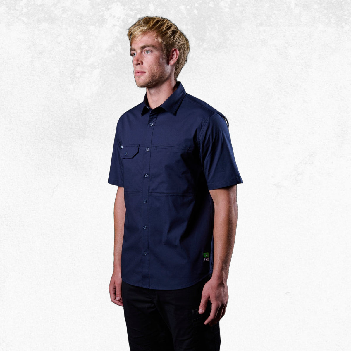 FXD SSH-3 Vented Tech Short Sleeve Shirt Navy 2