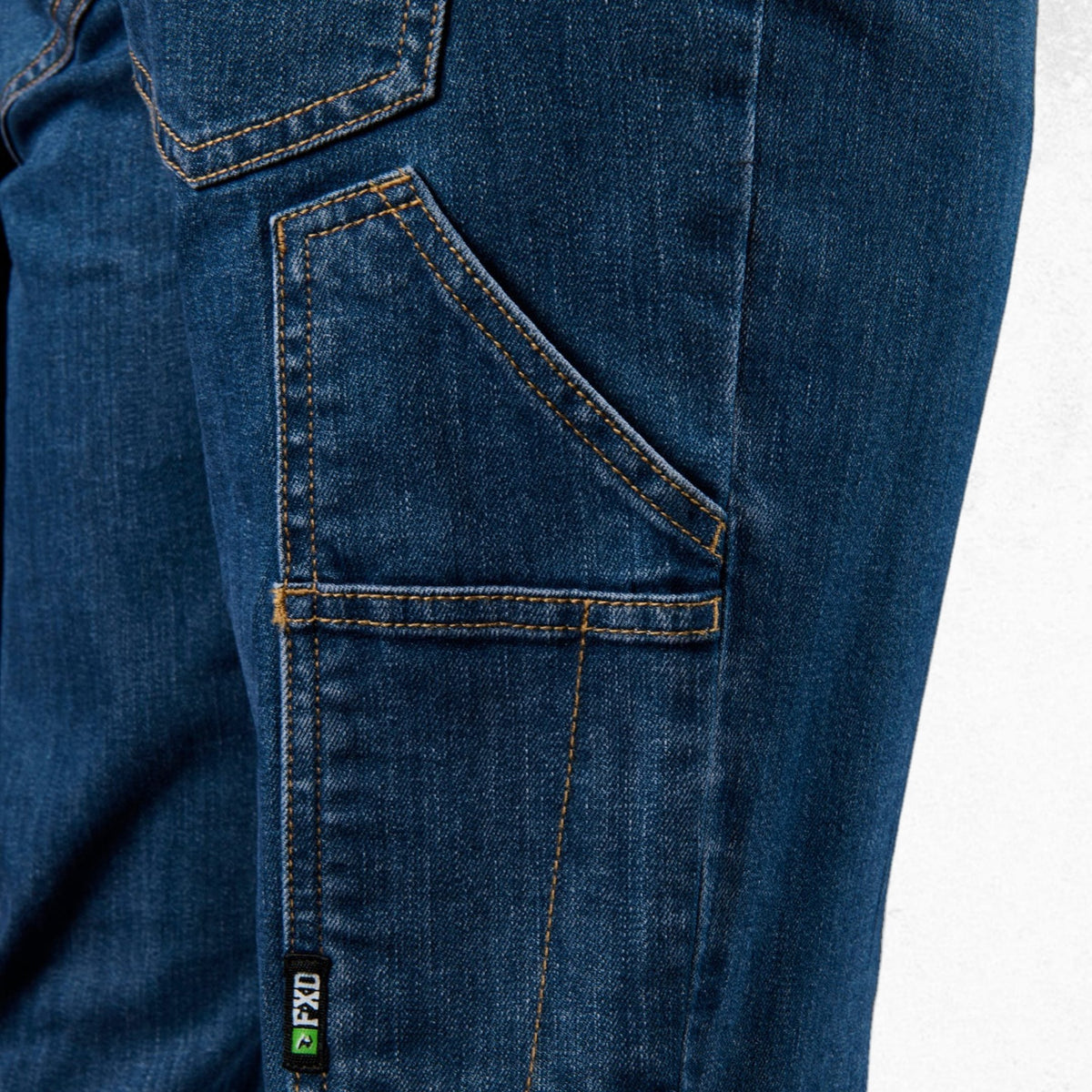 FXD WD-4 Coolmax Stretch Denim Straight Fit Jeans Mid Blue 6