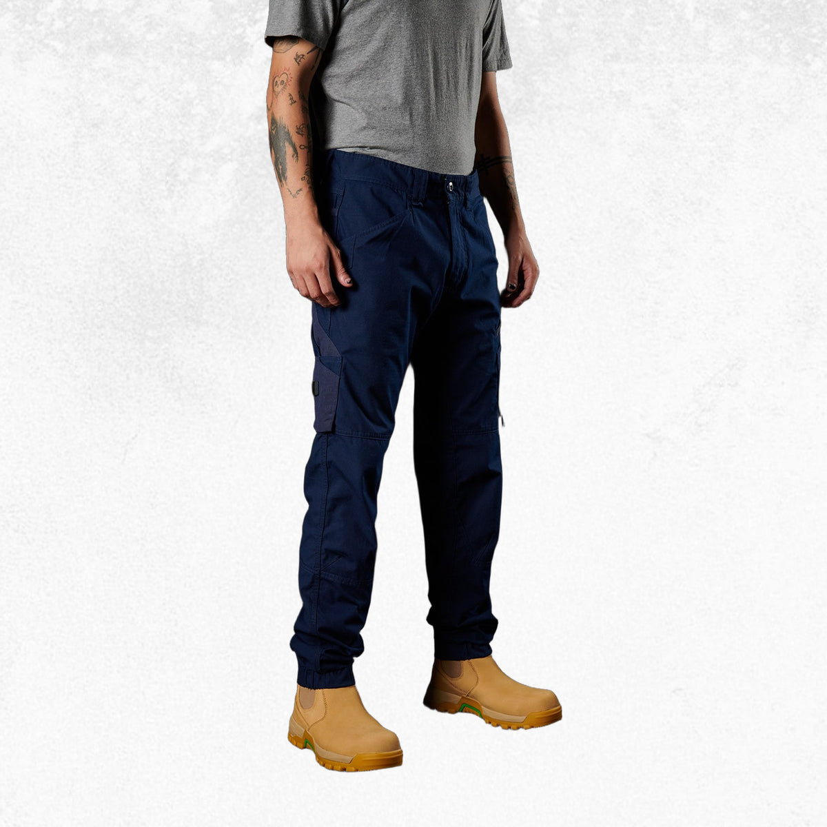 FXD WP-11 Cuffed Stretch Ripstop Work Pant Navy 3