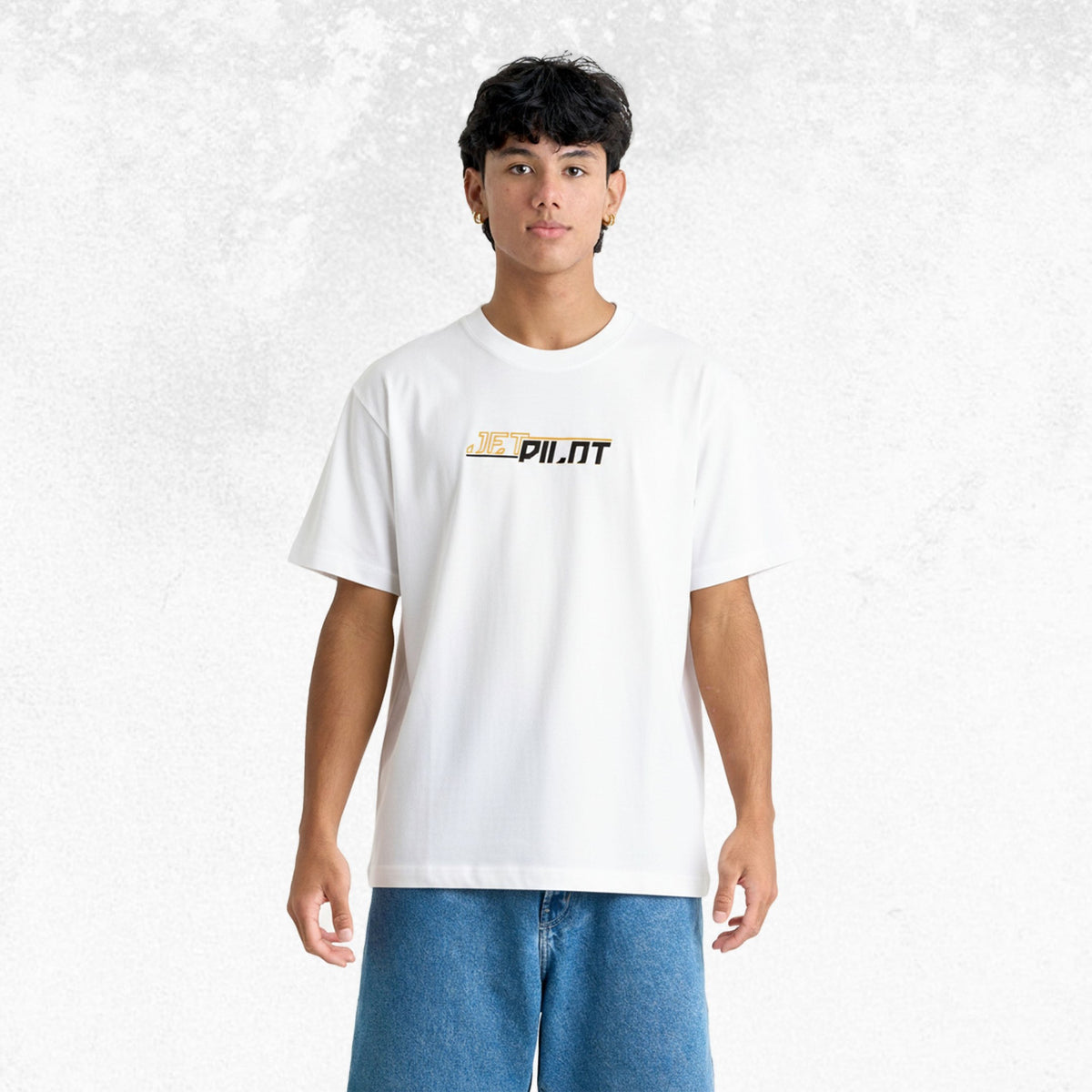 JetPilot Two Tone Tee White 1