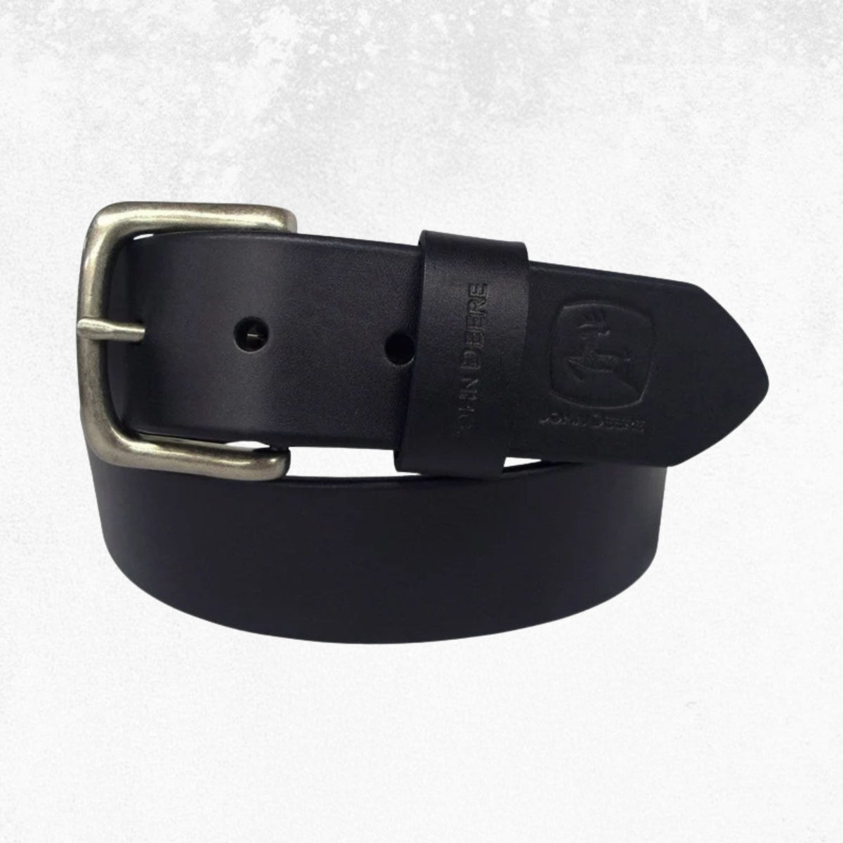 John Deere 38mm Leather Belt