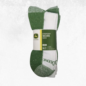 John Deere JD Crew 4 Pack Work Socks