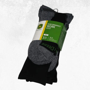 John Deere JD Crew Work Sock - 3 Pack