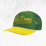 John Deere Letterman Rope Trucker Mesh Back Cap