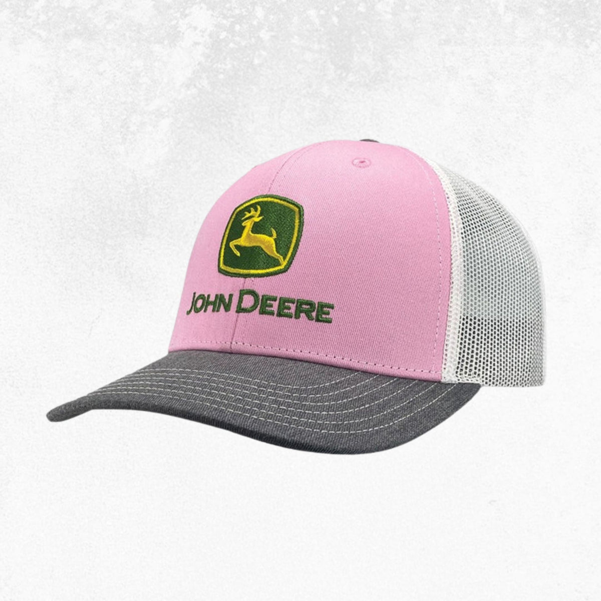 John Deere Women's Trademark Logo Pink Trucker Cap