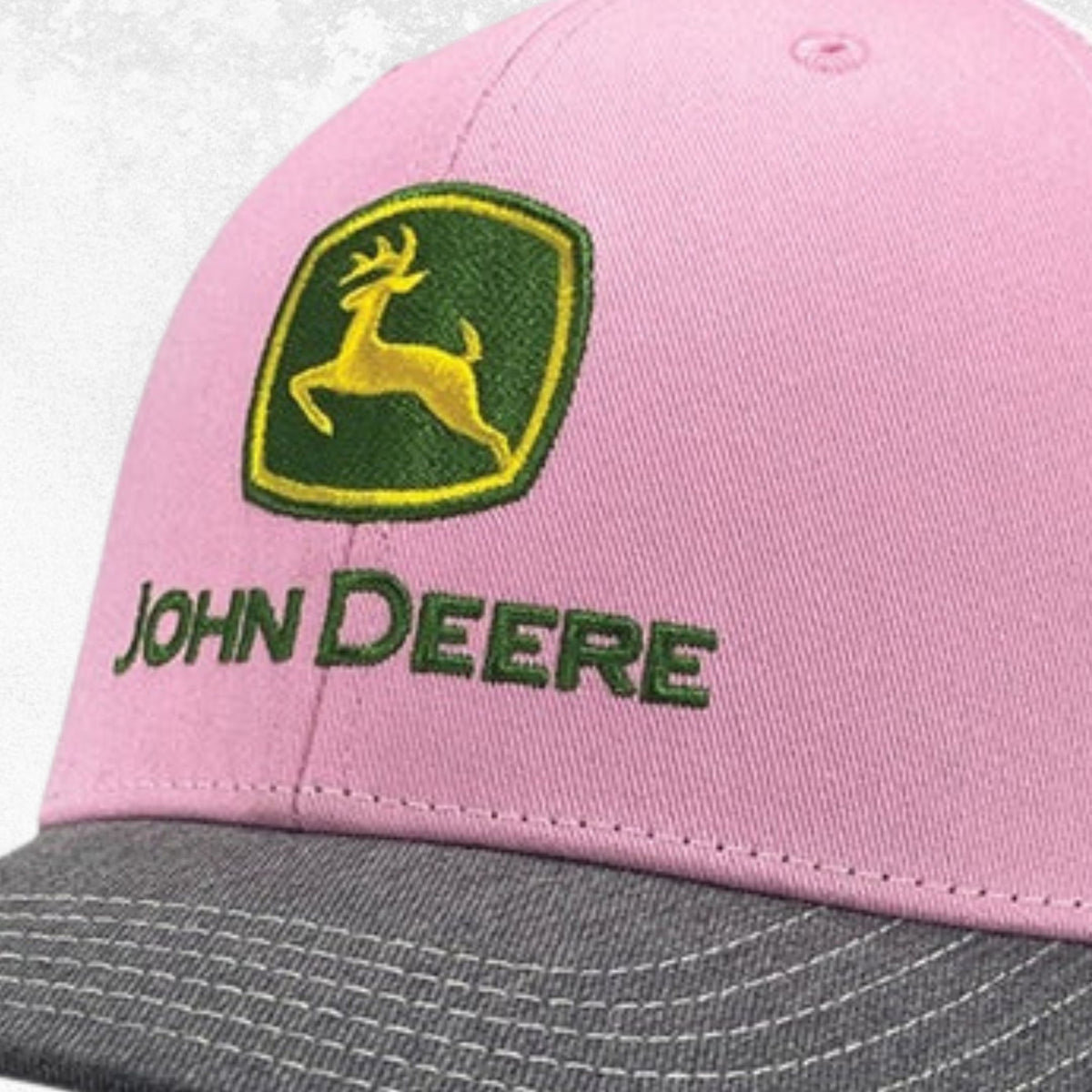 John Deere Women's Trademark Logo Pink Trucker Cap