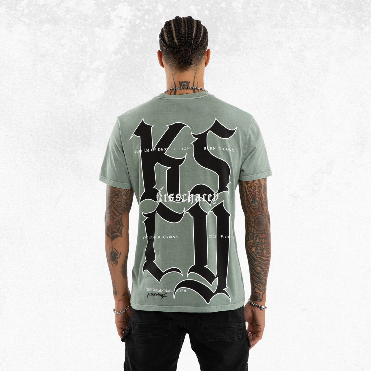 Kiss Chacey Beckons Standard Tee Pigment Slate Grey 1