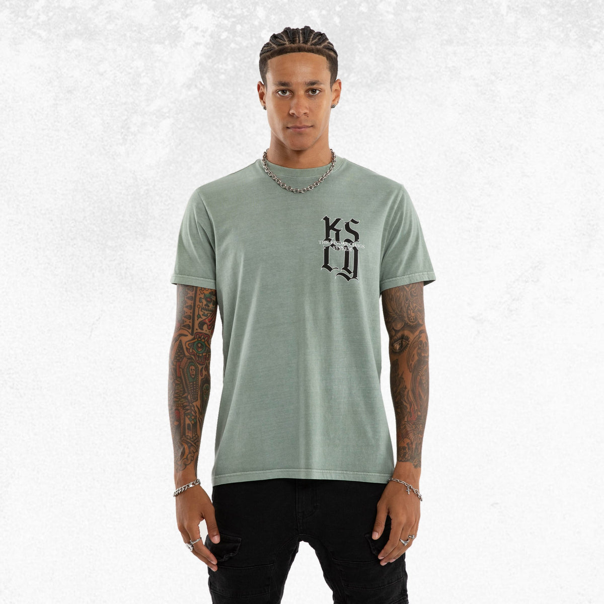 Kiss Chacey Beckons Standard Tee Pigment Slate Grey 2