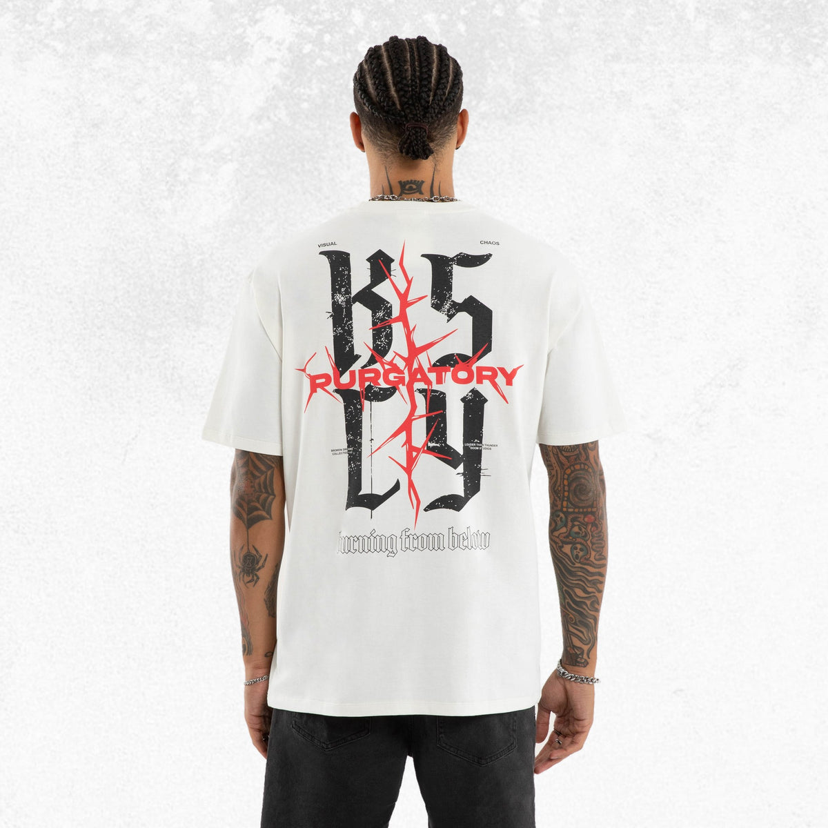 Kiss Chacey Burning Box Fit Tee Natural White 1