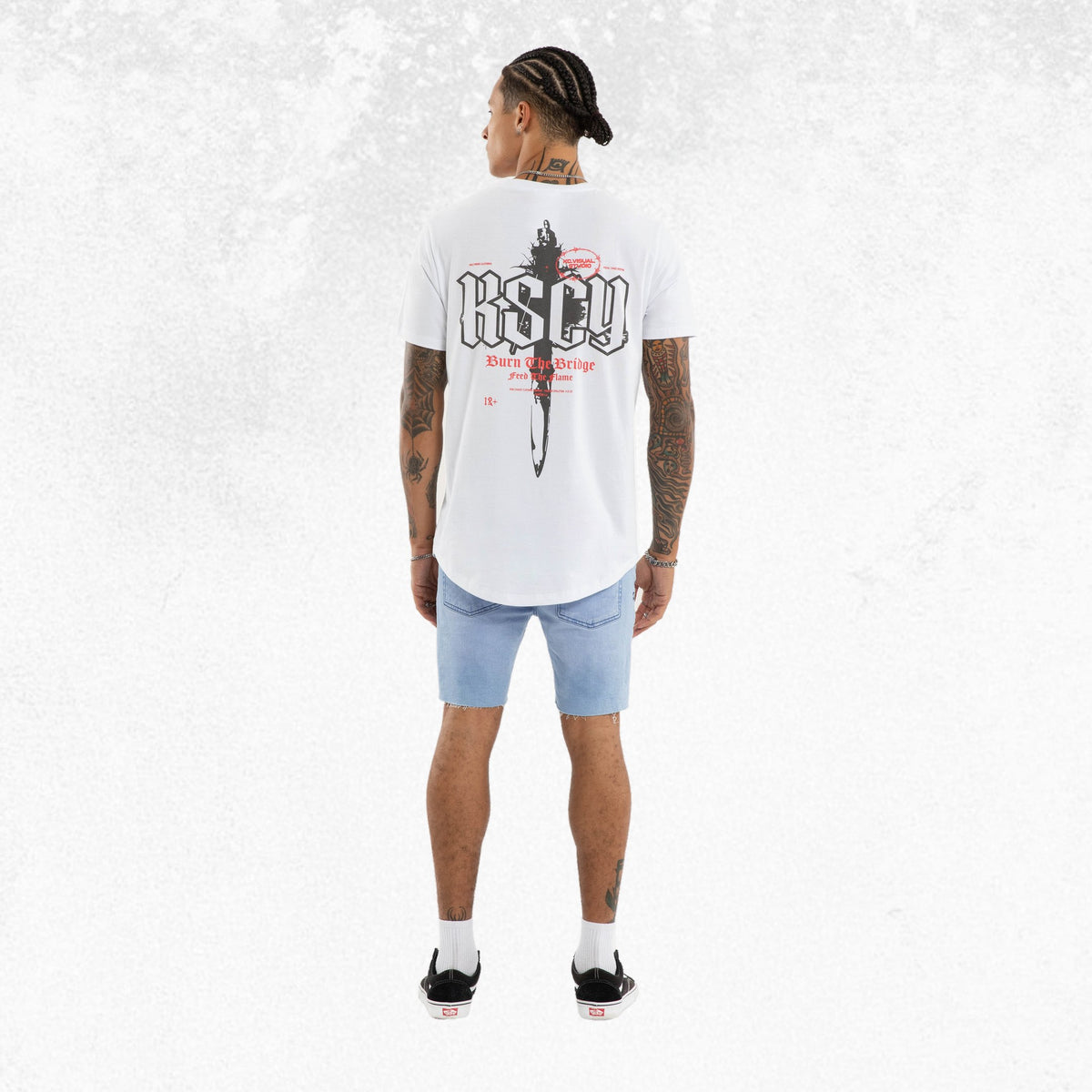 Kiss Chacey Chronic Dual Curved Tee Optical White 2