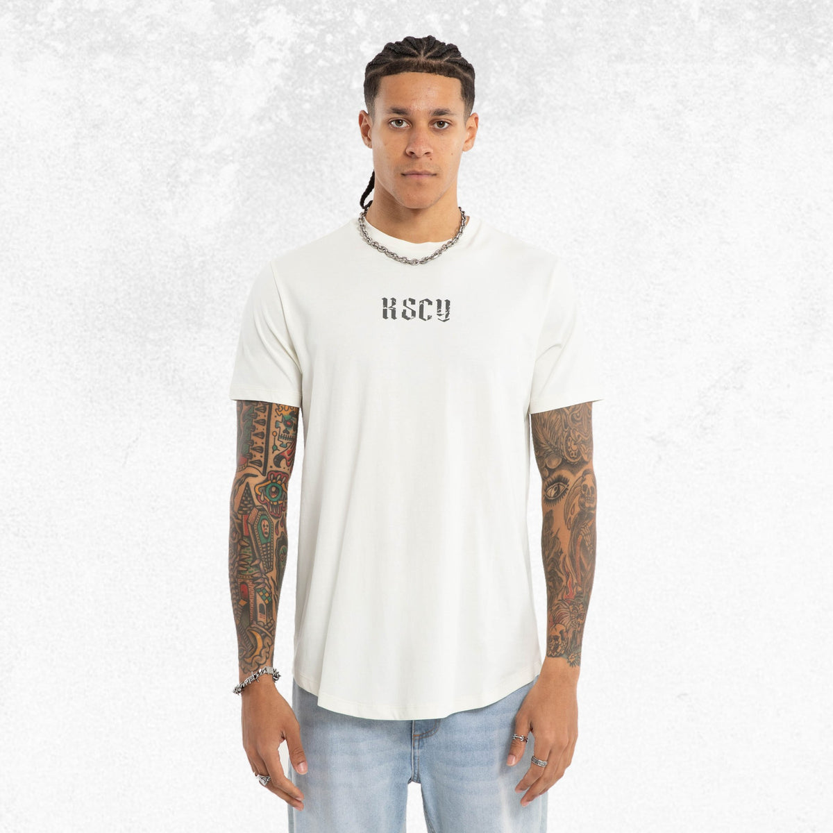 Kiss Chacey Citadel Dual Curved Tee Lily White 2