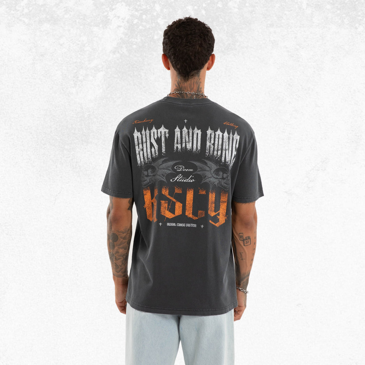 Kiss Chacey Disillusion Relaxed Tee Asphalt 1