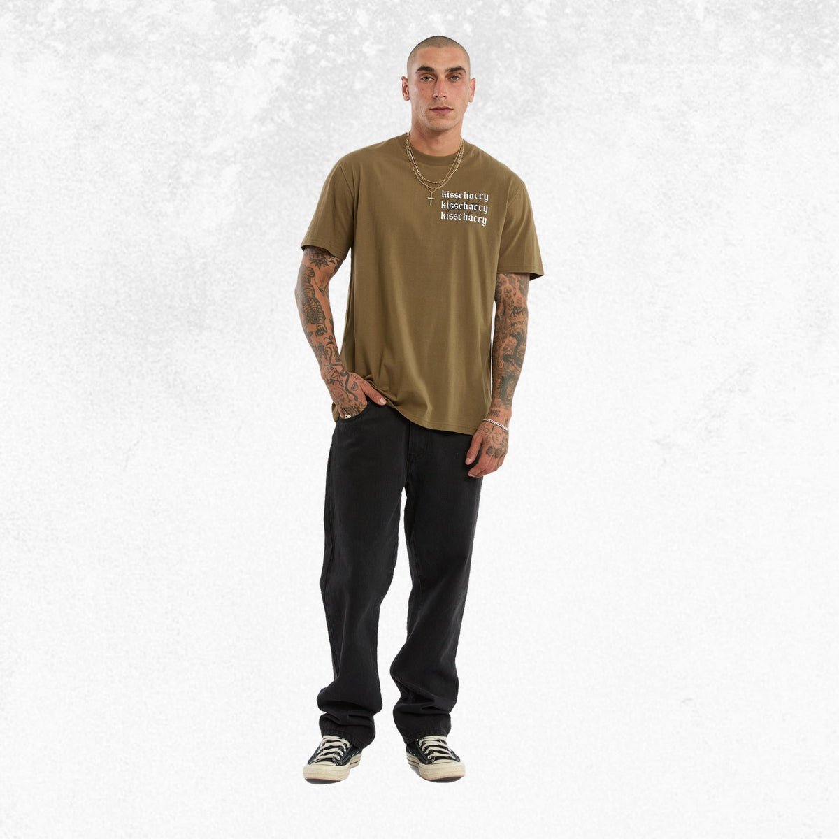 Kiss Chacey Fierce Relaxed Tee Military 4
