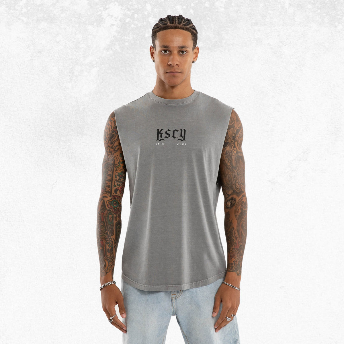 Kiss Chacey Grunge Dual Curved Muscle Pigment Frost Grey 1