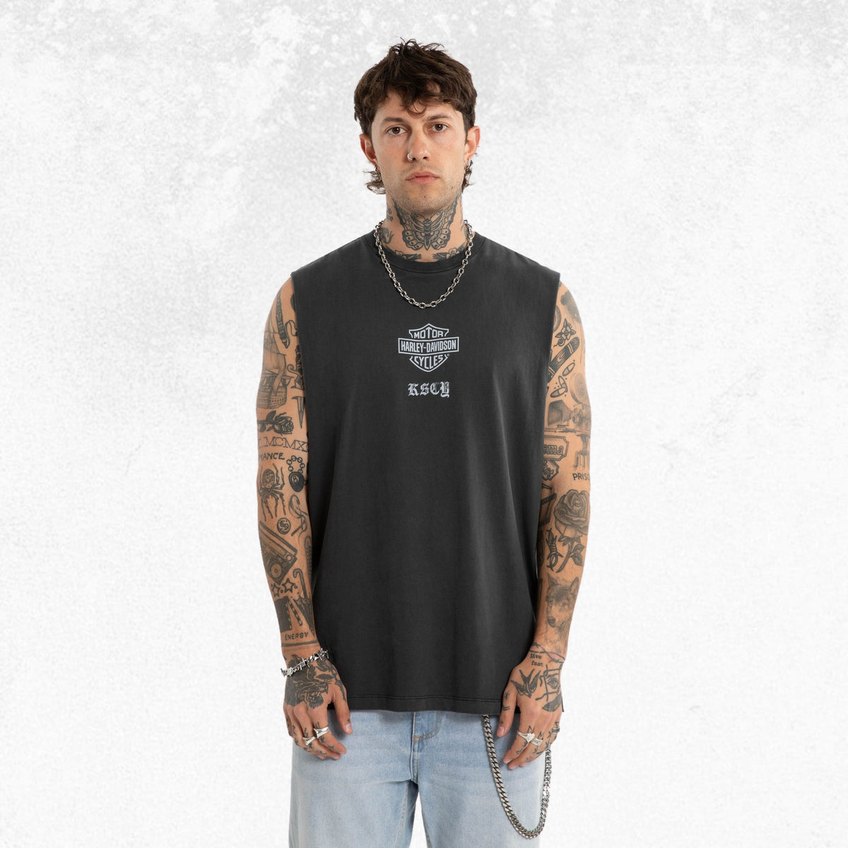 Kiss Chacey Harley-Davidson Idle Relaxed Muscle Pigment Black 2