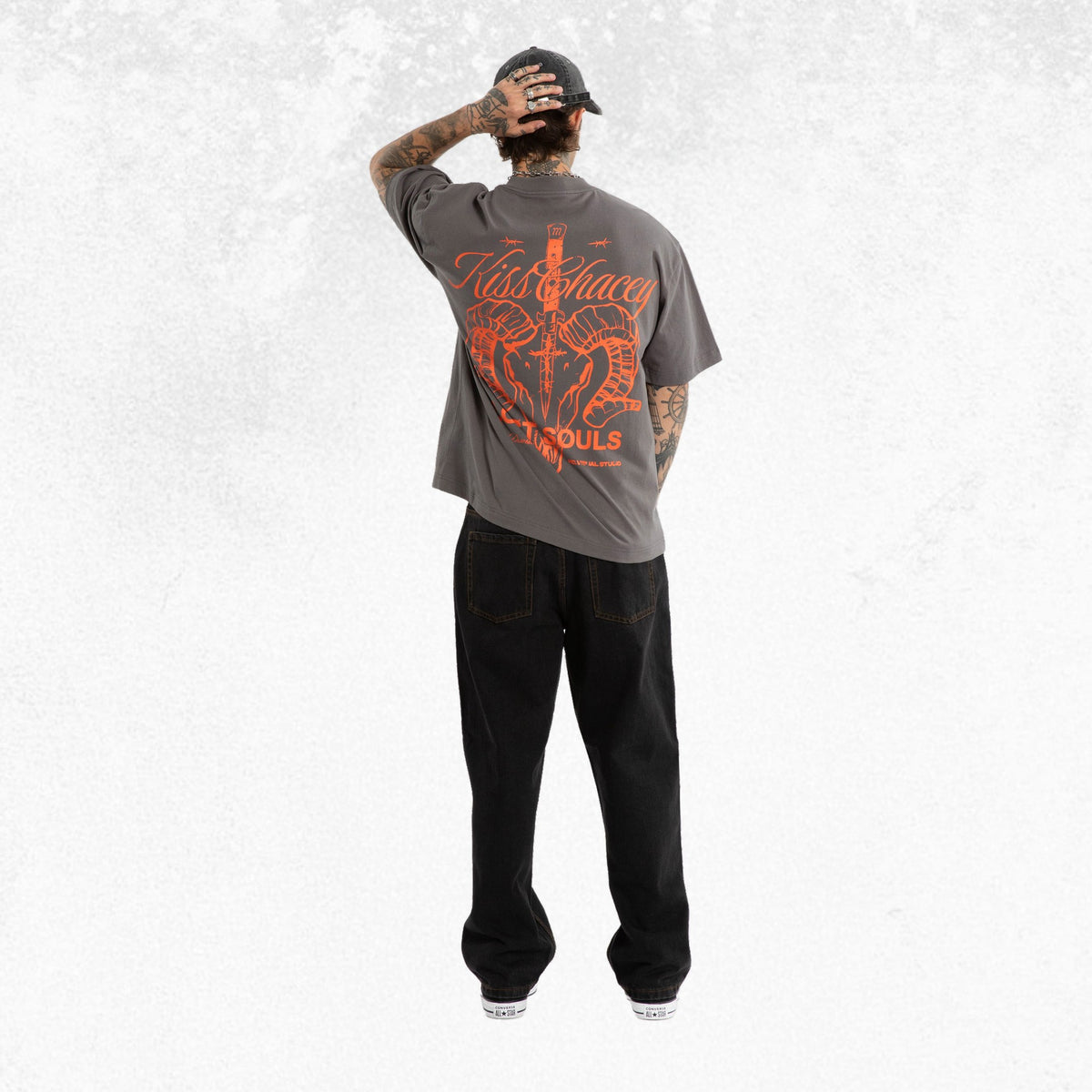 Kiss Chacey Ram Street Tee Charcoal 2