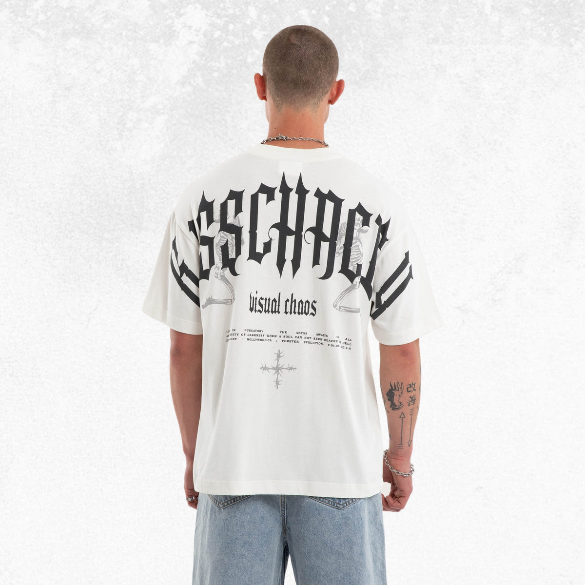 Kiss Chacey Seek Heaven Street Tee Natural White 1