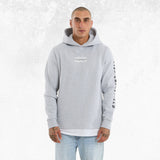 Kiss Chacey Sharp Layered Hoodie Grey Marle 1