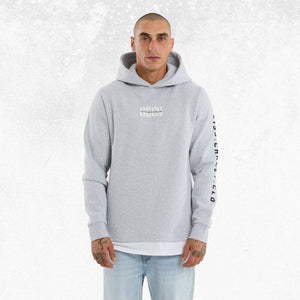 Kiss Chacey Sharp Layered Hoodie Grey Marle 1