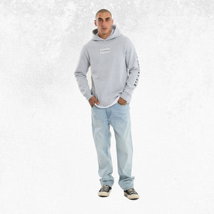 Kiss Chacey Sharp Layered Hoodie Grey Marle 5