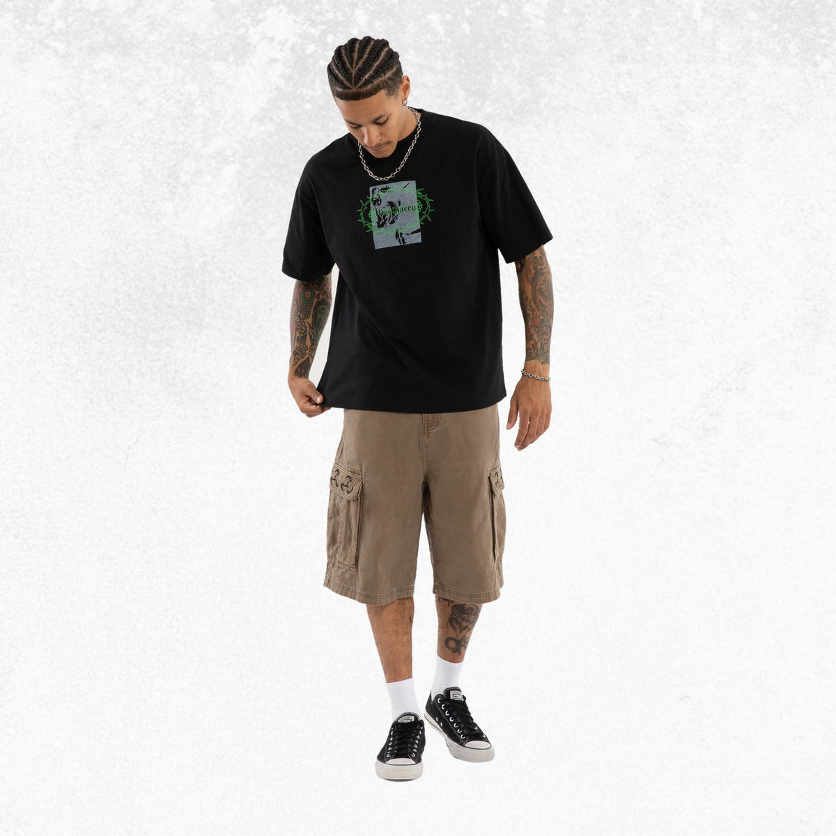 Kiss Chacey Sunset Street Tee Anthracite Black 5