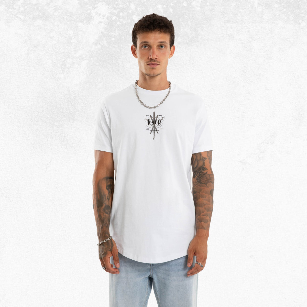 Kiss Chacey Vortex Dual Curved Tee Optical White 2