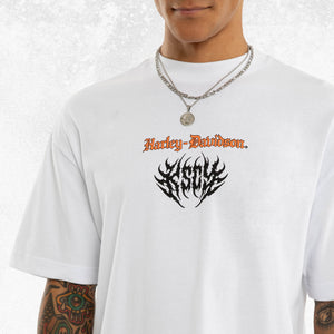 Kiss Chacey x Harley-Davidson Burnout Street Tee Optical White 6