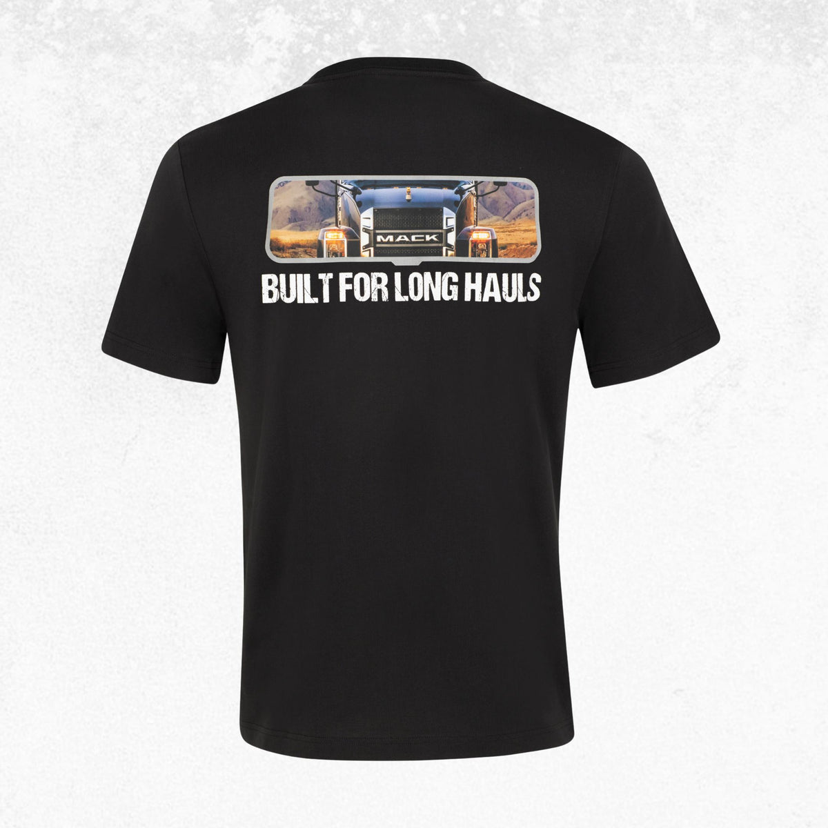 Mack Cotton Crew Neck Short Sleeve Rearview Vision Mirror Print