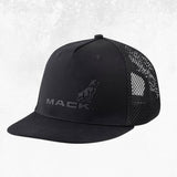 Mack Flat Brim Black on Black Trucker Cap