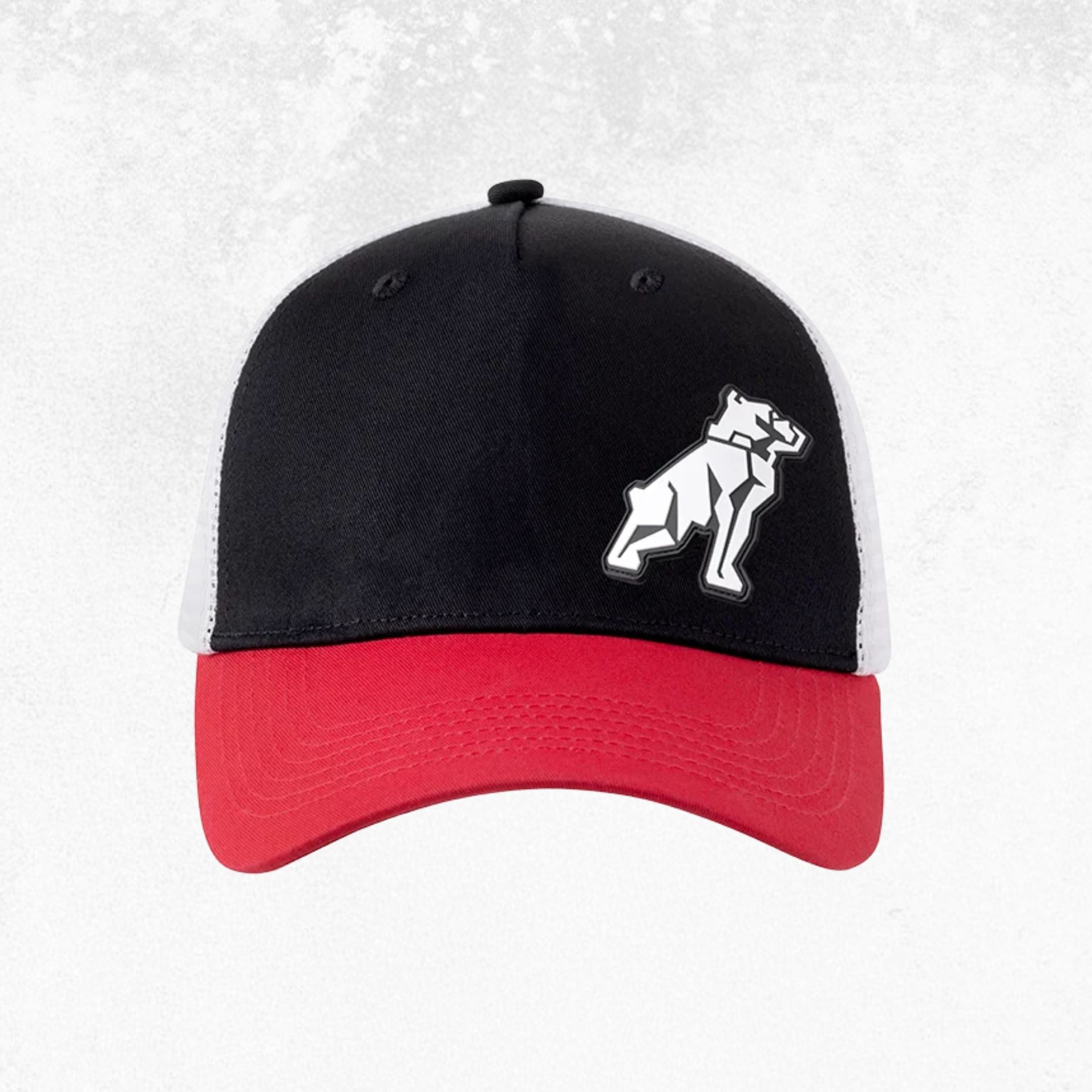 Mack Tri Colour Curved Brim Trucker Cap