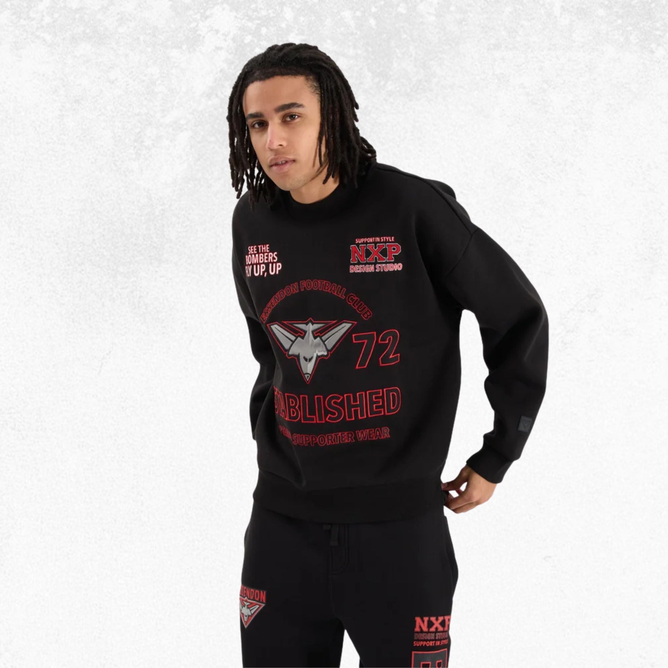 NXP AFL Essendon Bombers AFL Box Fit Sweater