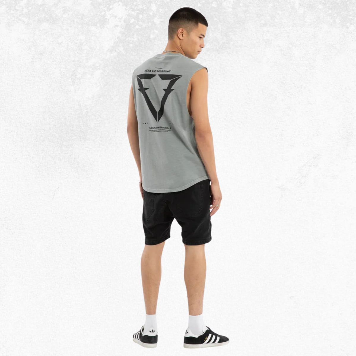 Nena & Pasadena Cordier Dual Curved Muscle Tee