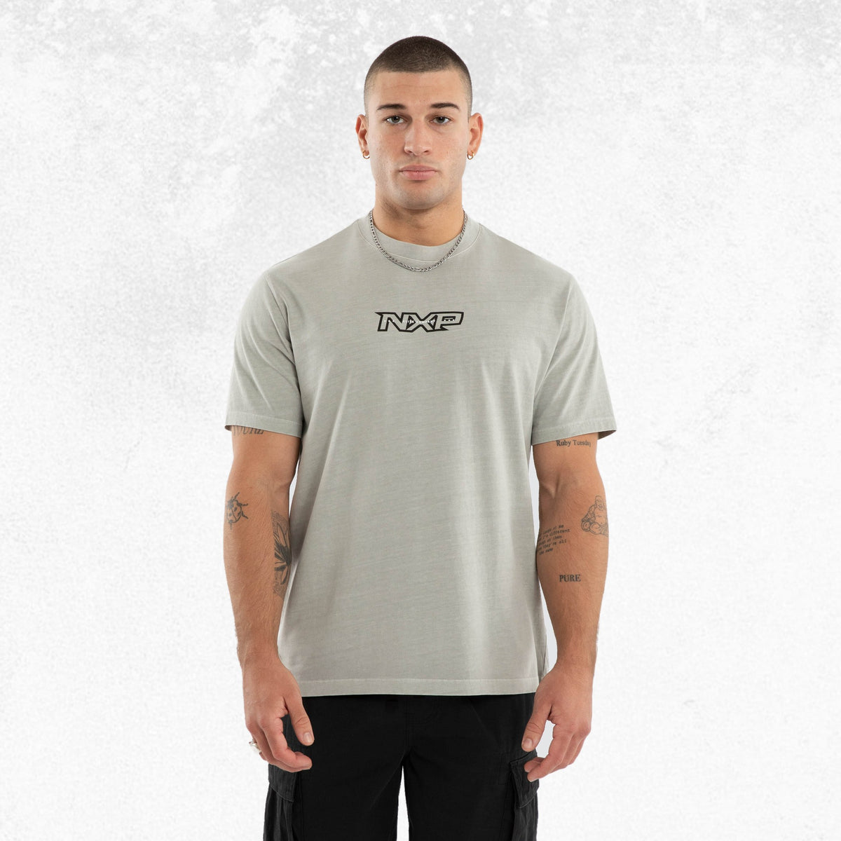 Nena & Pasadena Ebon Classic Tee Pigment Dove 1