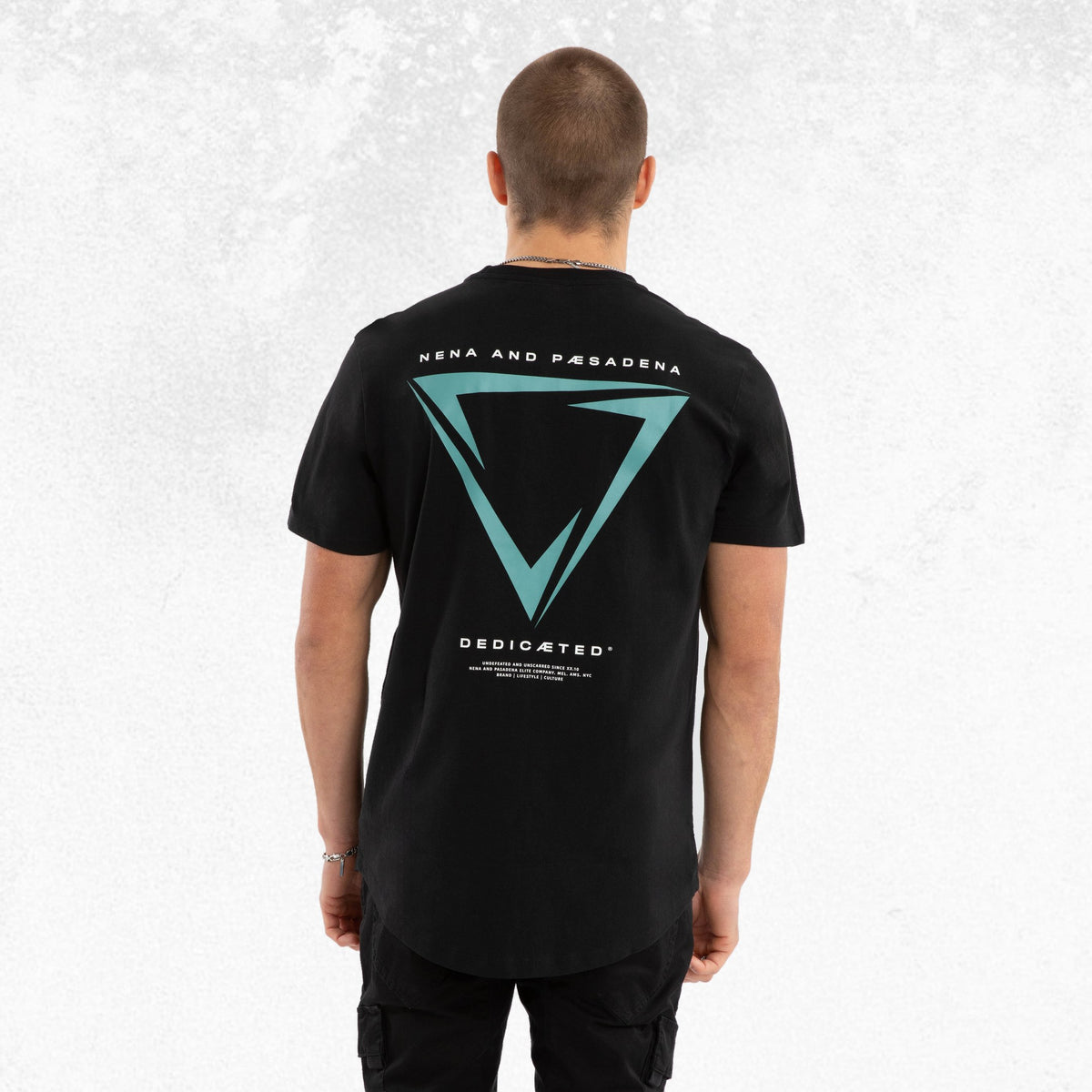 Nena & Pasadena Inevitable Dual Curved Tee Jet Black 3