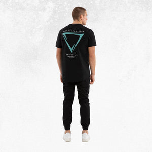 Nena & Pasadena Inevitable Dual Curved Tee Jet Black 4