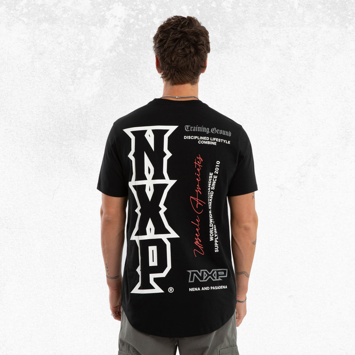 Nena & Pasadena Koralyx Dual Curved Tee Jet Black 2