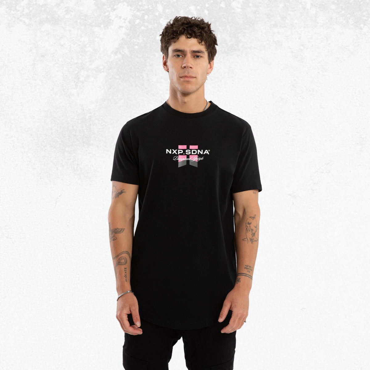 Nena & Pasadena Lysis Dual Curved Tee Jet Black 1