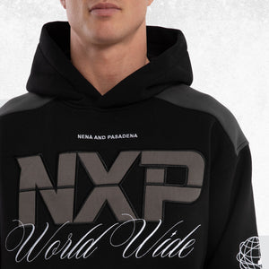 Nena & Pasadena Wordly Relaxed Hoodie Jet Black 5