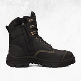 Oliver 55-345Z 150mm Black Zip Sided Boot Black 1