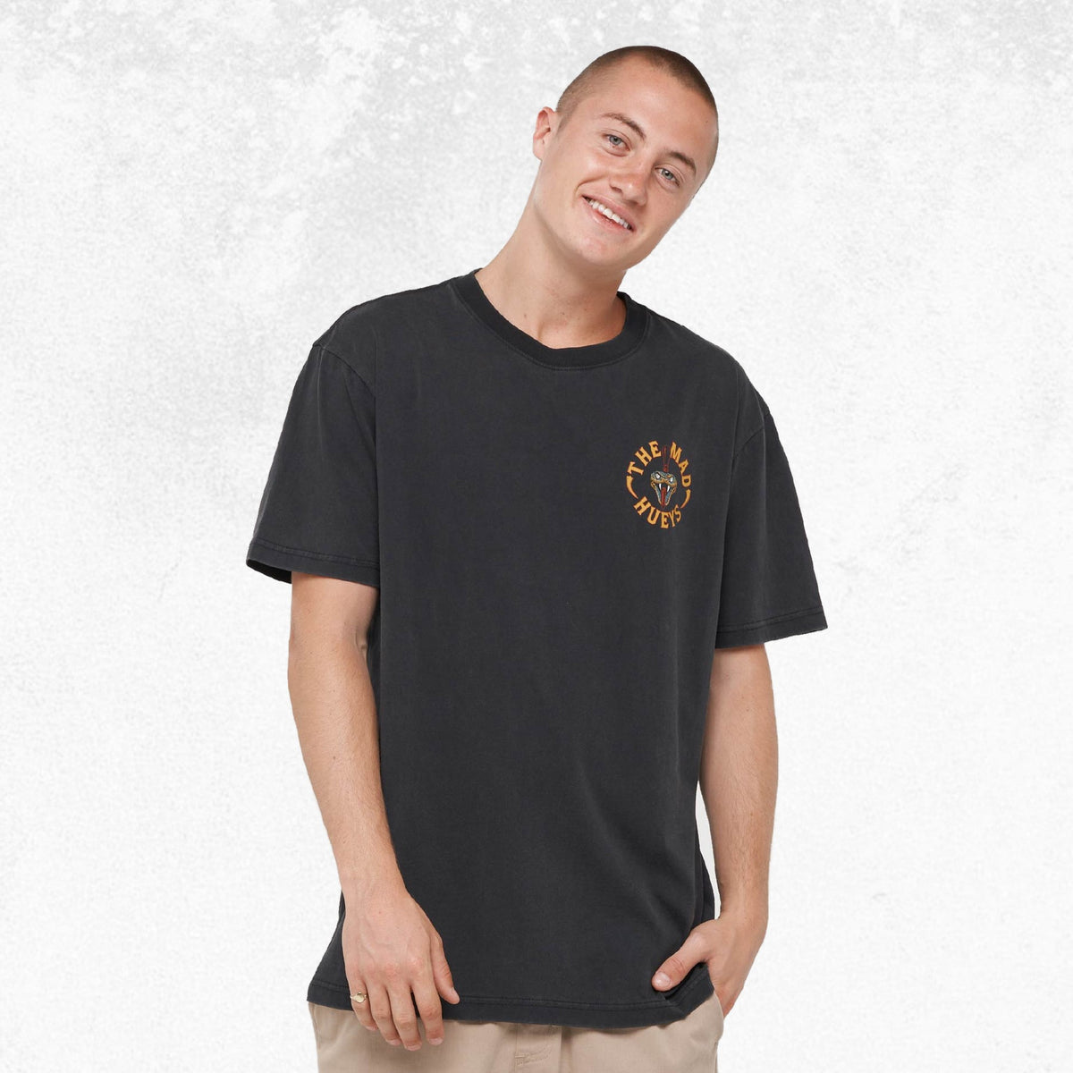 The Mad Hueys Fanging Keg SS Tee Washed Black 3